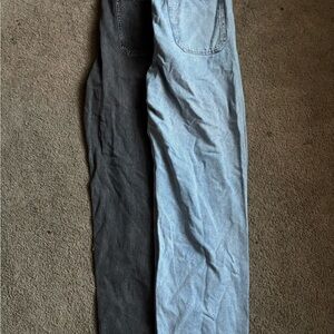 H&M Black and Gray Relaxed Jeans